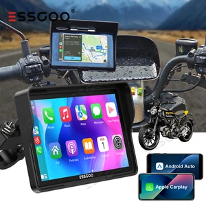 5 "Motorrad GPS Navigator Motorrad Carplay Navigation Wasserdicht Touchscreen BT - Bild 1 von 15