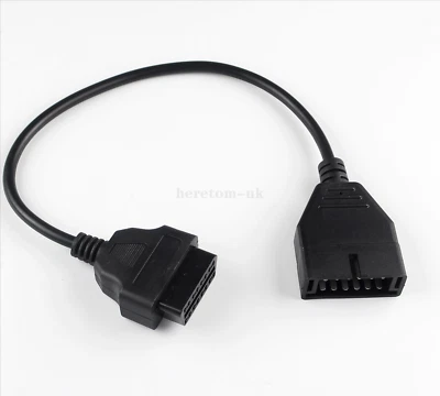 12Pin OBD1 to 16 Pin OBD2 Convertor Connector Adapter Cable For GM Chevrolet GMC - Image 1 of 4