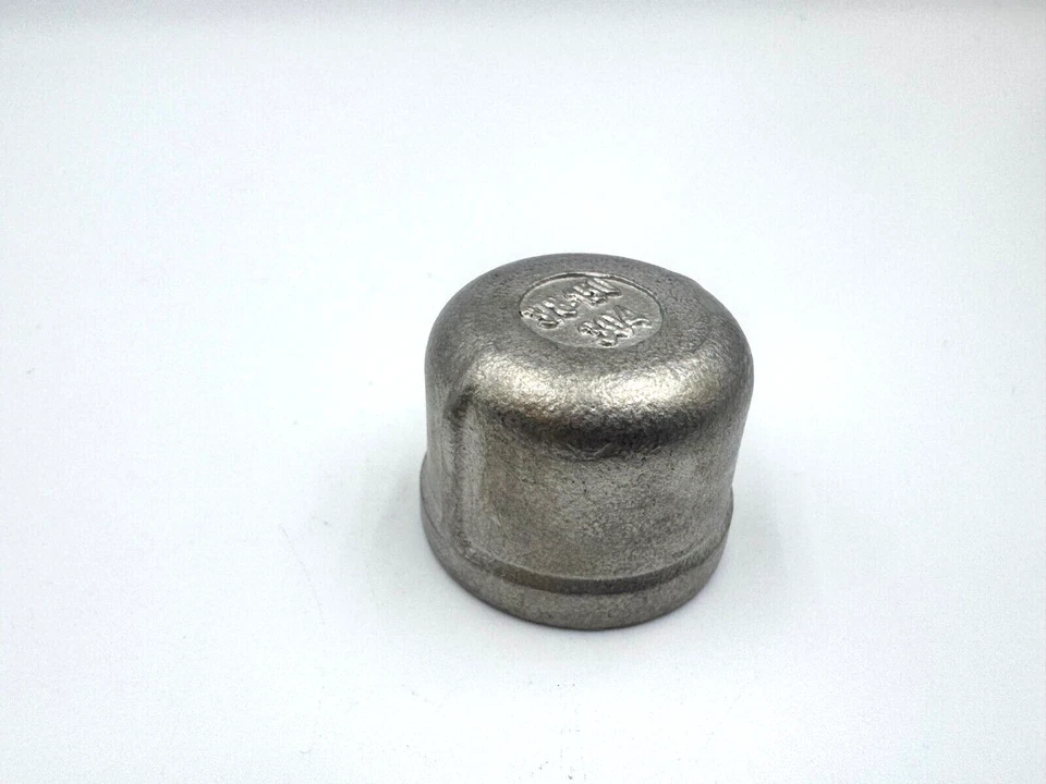 STAINLESS STEEL END CAP 3/8" NPT PIPE HEAVY DUTY  EC-037 - Image 1 of 2