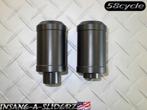 02-03 R1 Delrin BLACK Frame Sliders Savers Crash Protectors - RACE - 2002 2003 - Bild 1 von 1