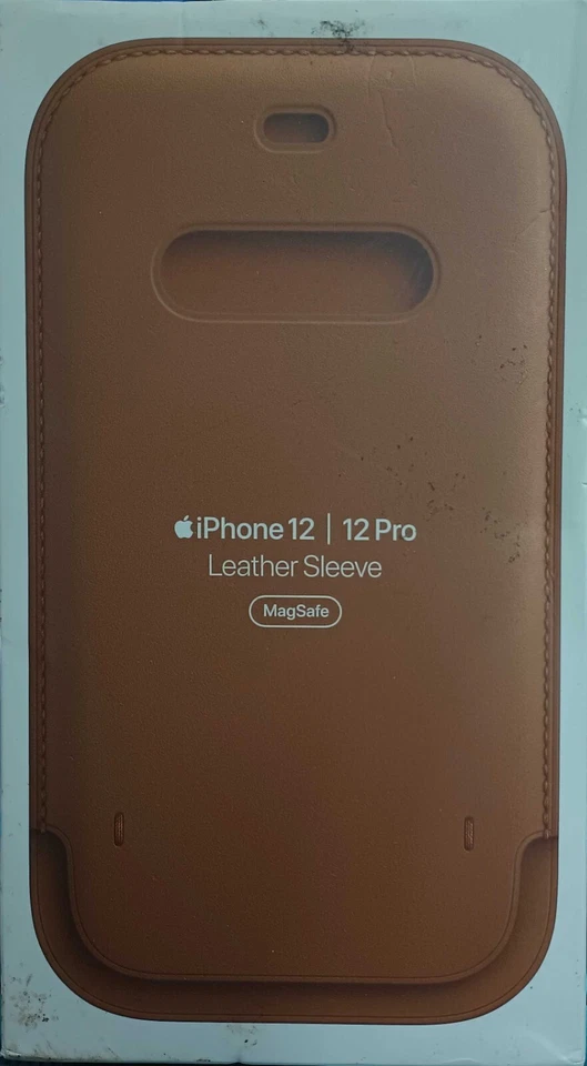 Apple OEM Leather Sleeve Case with MagSafe Saddle Brown (MHYC3ZM/A)