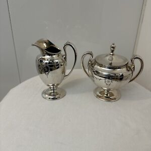Derby S P Co Jug And Urn Silver Plate