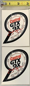 2 JOHN FORCE CASTROL GTX 9X FUNNY CAR CHAMP ORIGINAL STICKER NHRA DRAG RACING - Picture 1 of 1