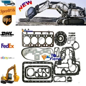 V1702 Piston Ring Set Full Overhaul Gasket Kit For Kubota L355SS Tractor Parts - Picture 1 of 4