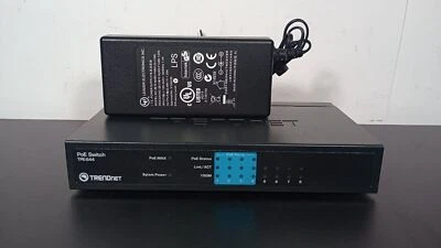 TRENDnet TPE-S44 8 Port 10/100 MBPS Fast PoE Switch w/ Power Supply - Image 1 of 3