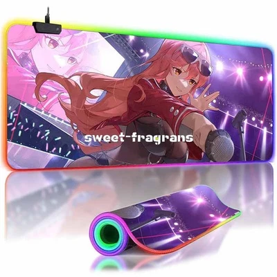 Overwatch LED Gaming Mouse Pad Mat NIKKE Sexy Volume ACG RGB Keyboard Desk Mat - Image 1 of 4