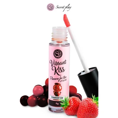 Brillant à lèvres stimulant Fraise bonbon - SECRET P. Foto 1 de 4