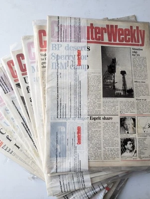 VTG Tech Computer Weekly - Vintage Computing Newspaper - Set of 11 - 1980s - Image 1 of 4
