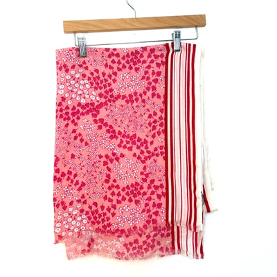 NWT Talbots Scarf for Women, Pinks, Red & Ivory Soft Rayon - Image 1 of 4