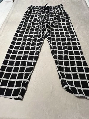 #7140. Rag & Bone Women's Lightweight White/Black Silk Blend Pants. Size M - Image 1 of 4