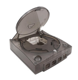 SEGA Dreamcast Replacement Shell Transparent Console Housing Kit in Smoke