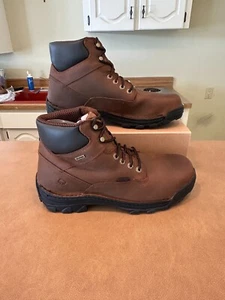 Wolverine Durbin WP Steel Toe 6" W05483 Mens Brown Leather Work Boots - Picture 1 of 4