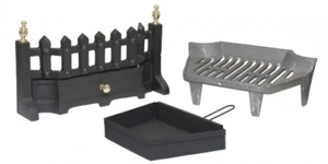 Fret Set Fire Grate & Ash Pan Dog Grate Fireplace Fire Basket Grate 2 SIZES - Picture 1 of 1