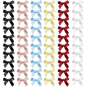 60 Pack Mini Cute Bow Hair Clips for Women Girls,Small Hair Clips Hair Ribbon - Picture 1 of 6