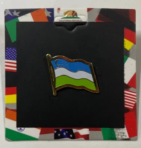 Uzbekistan Flag Single Lapel Pin - Picture 1 of 1