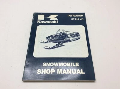 Kawasaki Manual Vintage Snowmobile Shop Manual 1982 Intruder ST 440 99963-3513 - Imagem 1 de 4