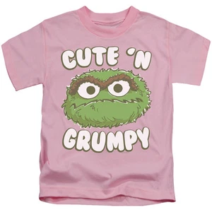 SESAME STREET CUTE N GRUMPY OSCAR Toddler Kids Tee Shirt 2T 3T 4T 4 5-6 7 - Picture 1 of 3