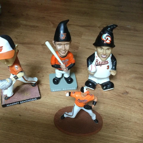4 Baltimore Orioles SGA Manny Machado  Bobblehead Garden Gnome Cover