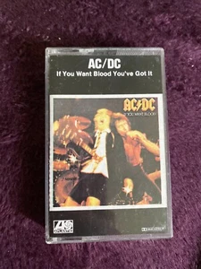 AC/DC - If You Want Blood You've Got It - Cassette Tape Atlantic 7567-81553-4 - Picture 1 of 2