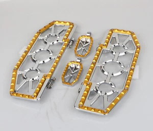 MX Front&Rear Floorboards Footpegs For Harley Electra Street Glide FLHX Softail - Picture 1 of 20