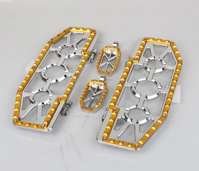 Estriberas delanteras y traseras MX para Harley Electra Road Street Glide Softail Foto 1 de 4