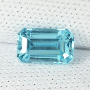 1,58 ct HERMOSO BRILLO - CIRCÓN AZUL NATURAL CAMBOYA - OCTÁGONO Ver Vdo 144 - Imagen 1 de 3