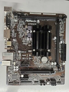 ASROCK Q1900M Micro ATX Mainboard CPU Intel J1900, 2Ghz,4 Cores, passiv gekühlt - Bild 1 von 2