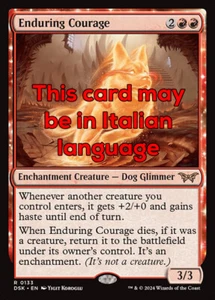 MTG ENDURING COURAGE EXC - CORAGGIO INCROLLABILE 133 - DSK - MAGIC - Picture 1 of 1