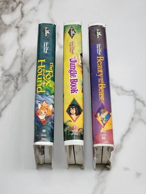 (3) Walt Disney Black Diamond Edition VHS оригинальные фильмы книга джунглей красавица лиса - Изображение 1 из 4