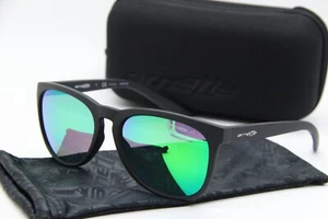 NEW ARNETTE GO TIME 4227-01/1I BLACK MIRRORED AUTHENTIC SUNGLASSES W/CASE 57-18 - Picture 1 of 3