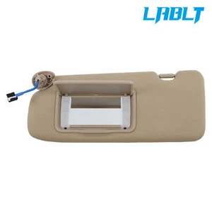 Parasol izquierdo LABLT plástico beige con luces y espejo retrovisor para Honda CRV 2017-2022 - Imagen 1 de 12