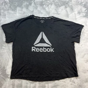 Reebok Activewear T-Shirt Damen Größe 3XL Schwarz Atmungsaktiv Kurzarm - Bild 1 von 6