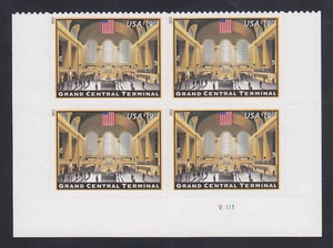 US Stamp #4739 2013 Grand Central Terminal, Express Mail VF NH Plate Block of 4 - Picture 1 of 1