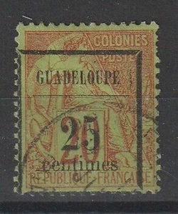 Guadalupe 1889 Soprastampato 25 Su 35-1V. N° 5 Mlh MF96740 - Imagen 1 de 2