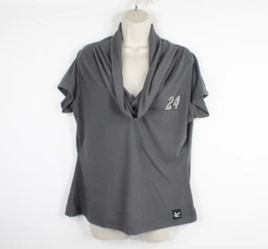 Chase Authentic Shirt Womens XL Hendricks 24 Jeff Gordan Cowl Neck Gray - Picture 1 of 9