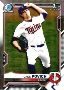 2021 Bowman Draft 1st Base Chrome BDC104 CADE POVICH MINNESOTA TWINS - Bild 1 von 2
