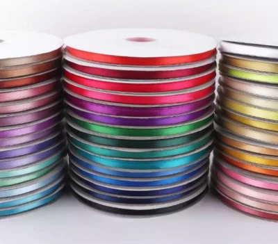 6mm Width Satin Ribbon double side Crafts, Card-making, Wedding - image 1 of 4