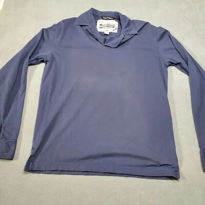 Canterbury of New Zealand Mens Medium Blue Rugby Football Long Sleeve Cotton  - Image 1 of 4