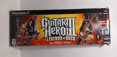 PlayStation 2 Guitar Hero III Legends of Rock игра и проводной гитарный контроллер - Изображение 1 из 3