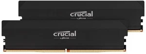 Crucial Pro OC Schwarz 64GB Kit (2x32GB) DDR5-6400 CL40 UDIMM Gaming-RAM | NEU - Bild 1 von 7