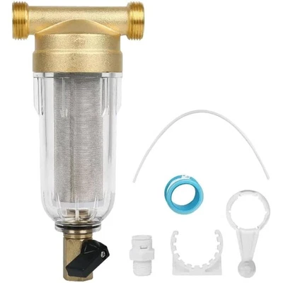 Wasserfilter, Vorfilter, Edelstahlsieb, 3/4 Zoll, Wasserhahn, Haushalt, Sedim... - Bild 1 von 2