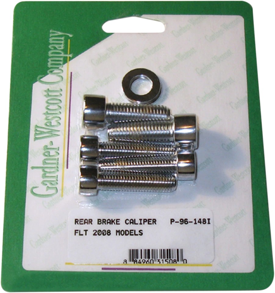 Kit de pernos de montaje de pinza Gardner-Wescott trasero pulido #P-96-148L Foto 1 de 1