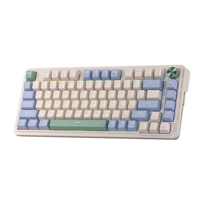 K673 PRO 75% Wireless Gasket RGB Gaming Keyboard, 3-Modes 81 Keys Compact Mec... - Image 1 of 4