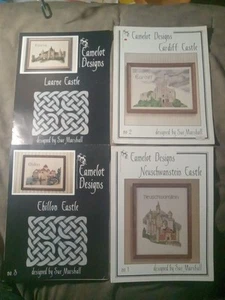 4 Camelot Designs Cross Stitch Patterns: Laarne,Chilton,Cardiff & Neuschwanstein - Picture 1 of 17