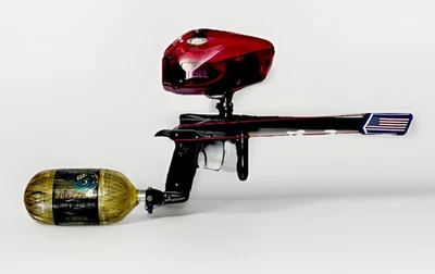 Pistola de paintball Dangerous Power G5, tolva Halo, tanque de carbono Crossfire 4500, ¡LIMPIA! Foto 1 de 4