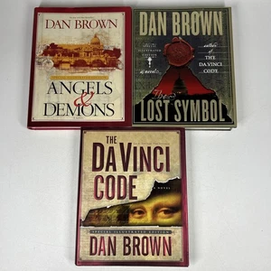Dan Brown Illustrated Edition Lot 3 HC Angels Demons Da Vinci Code Lost Symbols - Imagen 1 de 13