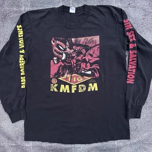 Herren Vintage 90er PIG KMFDM Sinsation Industrial NIN Langarm T-Shirt Gr. XL - Bild 1 von 5