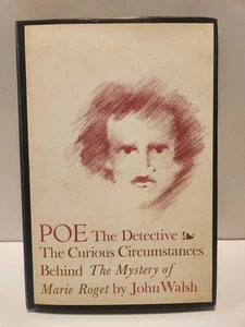 Poe The Detective Mystery of Marie Roget John Walsh 1968 HCDJ 1st Ed Ships Free - Imagen 1 de 7