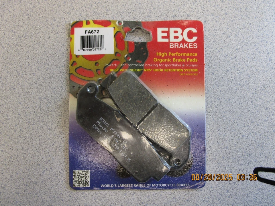 EBC - FA672 - Pastillas de freno orgánicas INDIAN SCOUT Foto 1 de 1
