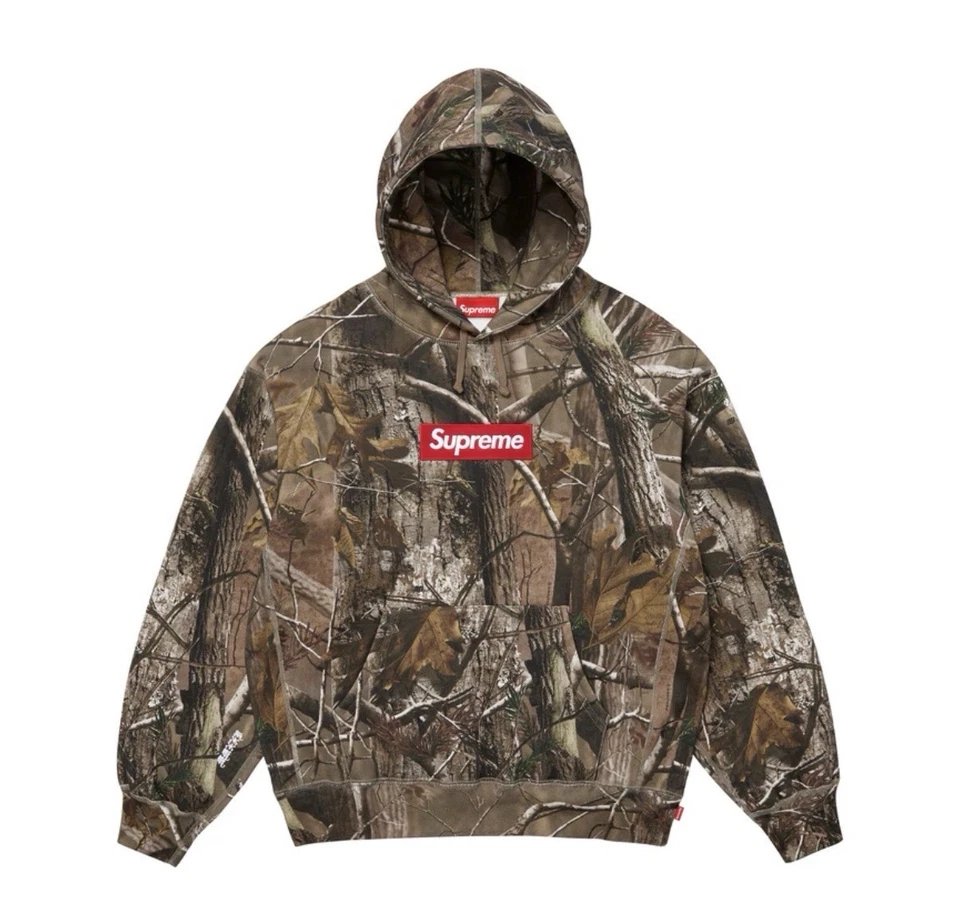 Sudadera Supreme Box Logo Con Capucha Árbol Real AP Camuflada FW25 TALLA GRANDE Foto 1 de 1